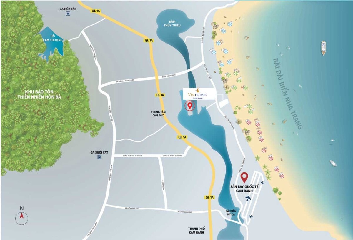 Vị trí dự án Vinhomes Cam Ranh